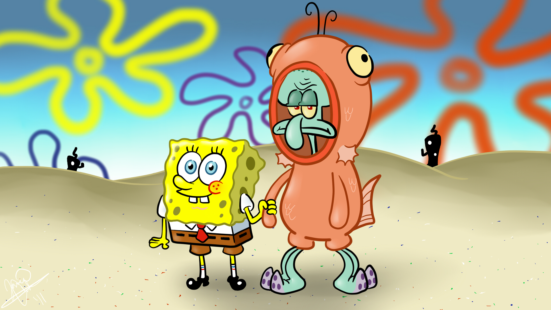 spongebob, Squarepants Wallpaper