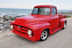 1955, Ford, F 100, Pickup, Cars, Classic, Modified
