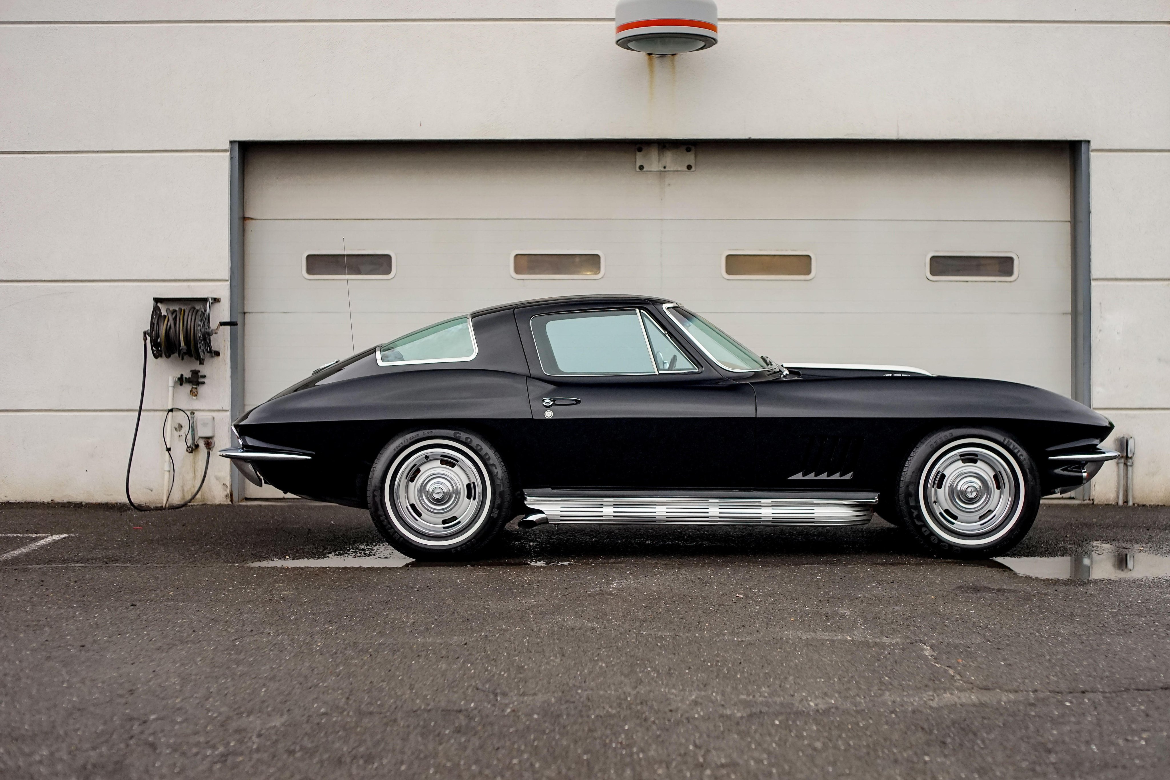 1967, Chevrolet, Corvette, Sting, Ray, L36,  c2 , Fuel, Injection, Cars, Classic, Black Wallpaper
