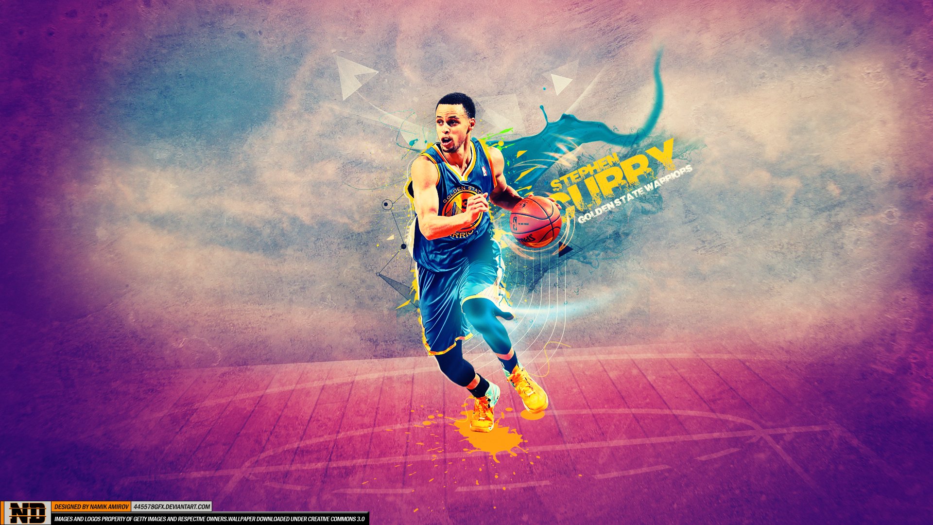 GOLDEN STATE WARRIORS nba basketball poster wallpaper, 2560x1440, 983335