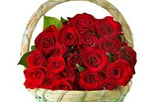 roses, Flowers, Bunch, Basket, Smartly