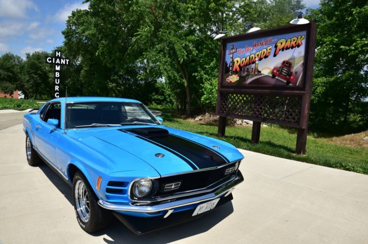 mustang, Ford, Mach 1, Cars, Blue, 1970 HD Wallpaper Desktop Background
