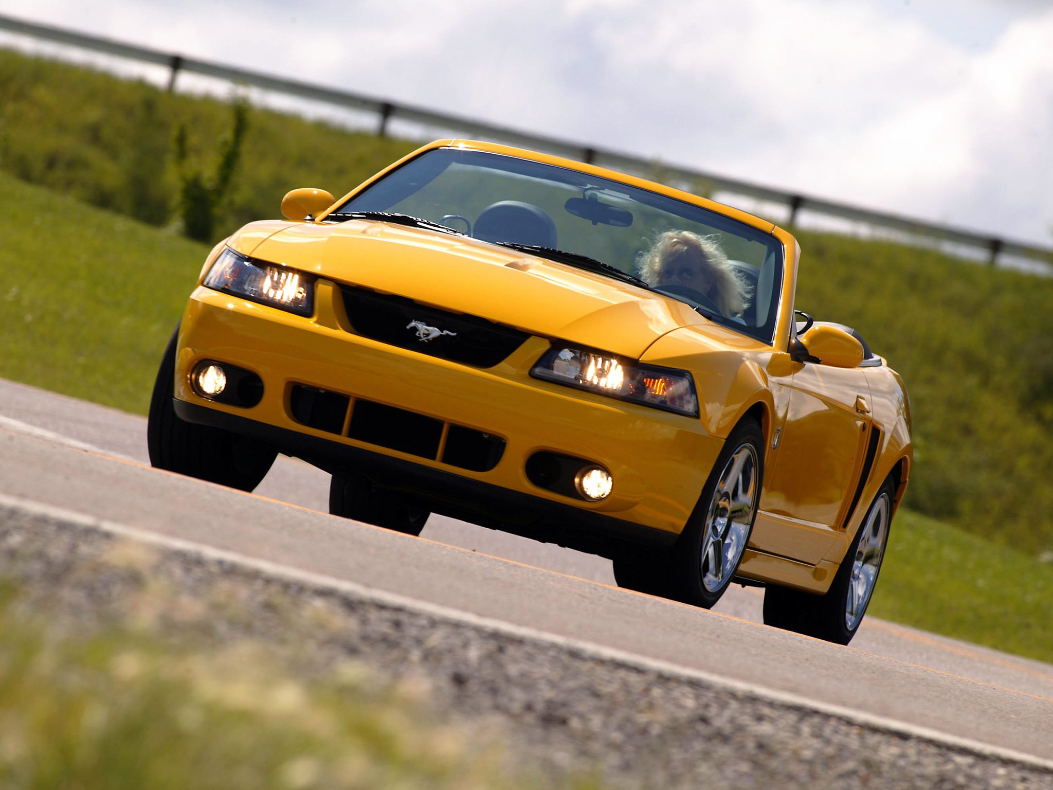 ford, Mustang, Svt, Cobra, Convertible, Cars, 2002 Wallpaper