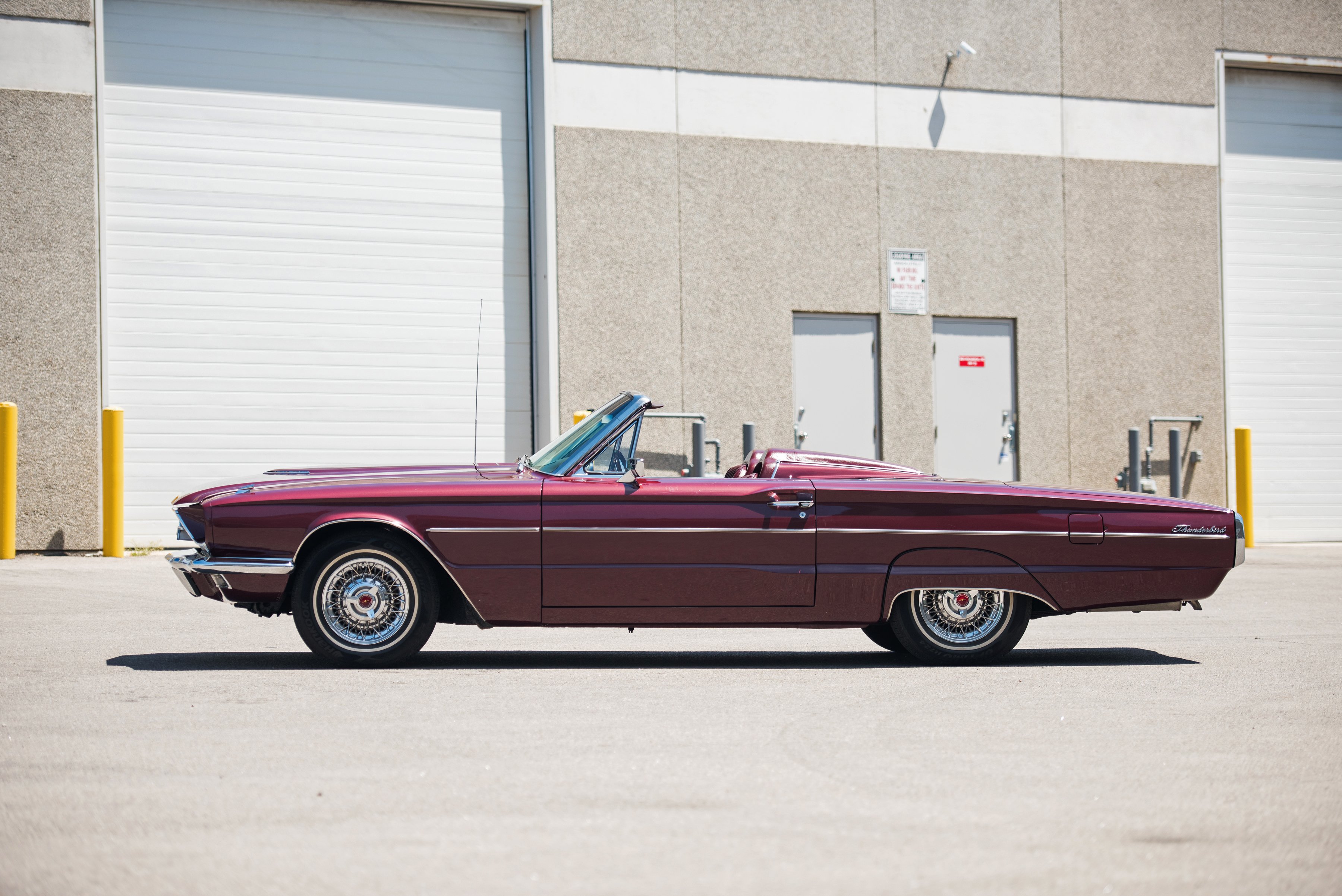 1966, Ford, Thunderbird, Convertible, 76a, Luxury, Classic Wallpaper