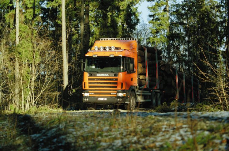 2004, Scania, R144g, 530, 6×4, Timber, Semi, Tractor HD Wallpaper Desktop Background