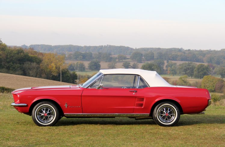 1967, Ford, Mustang, Convertible, 76a, Muscle, Classic HD Wallpaper Desktop Background