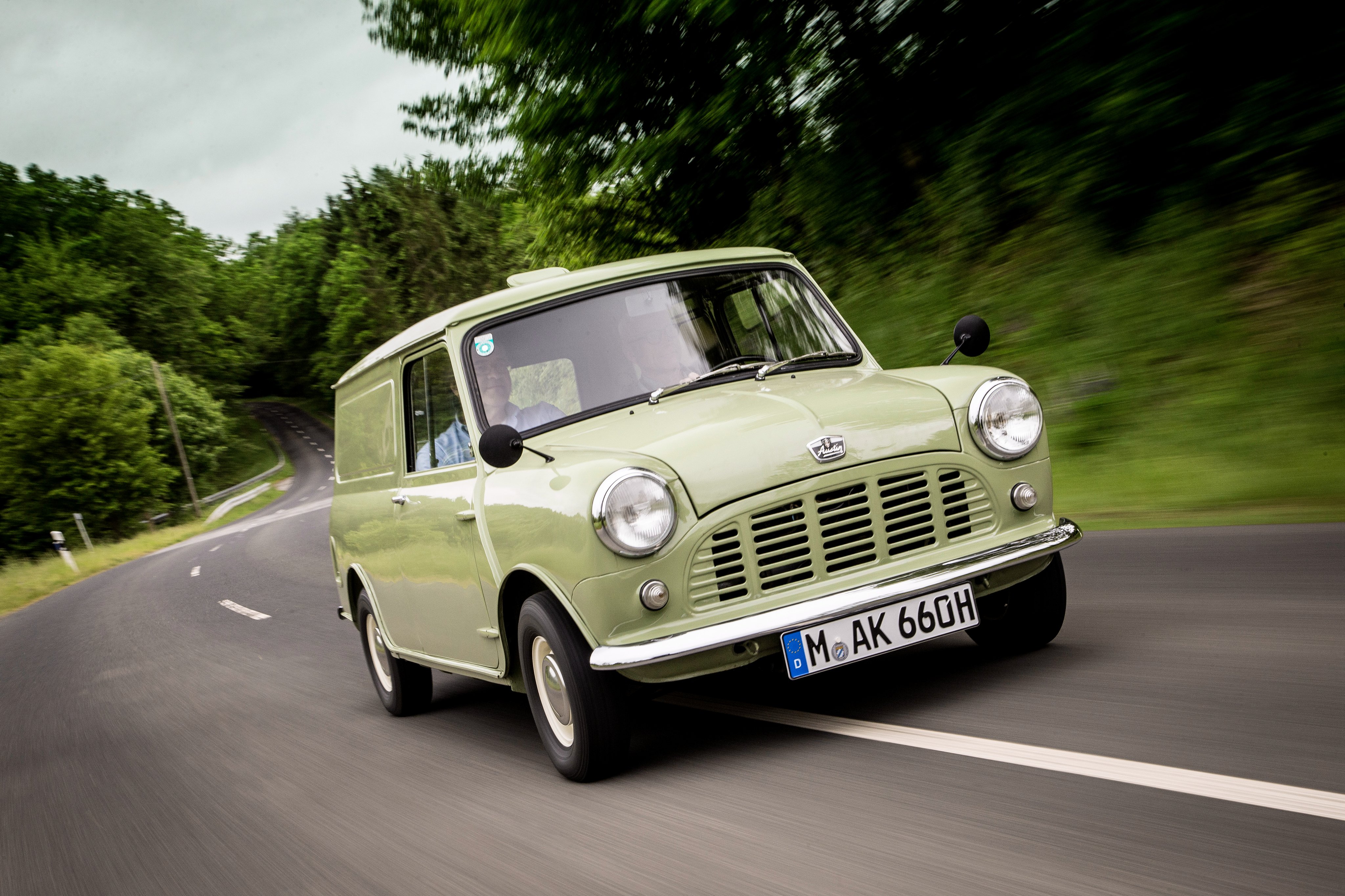1960, Austin, Mini, Van, Ado15, Classic Wallpaper