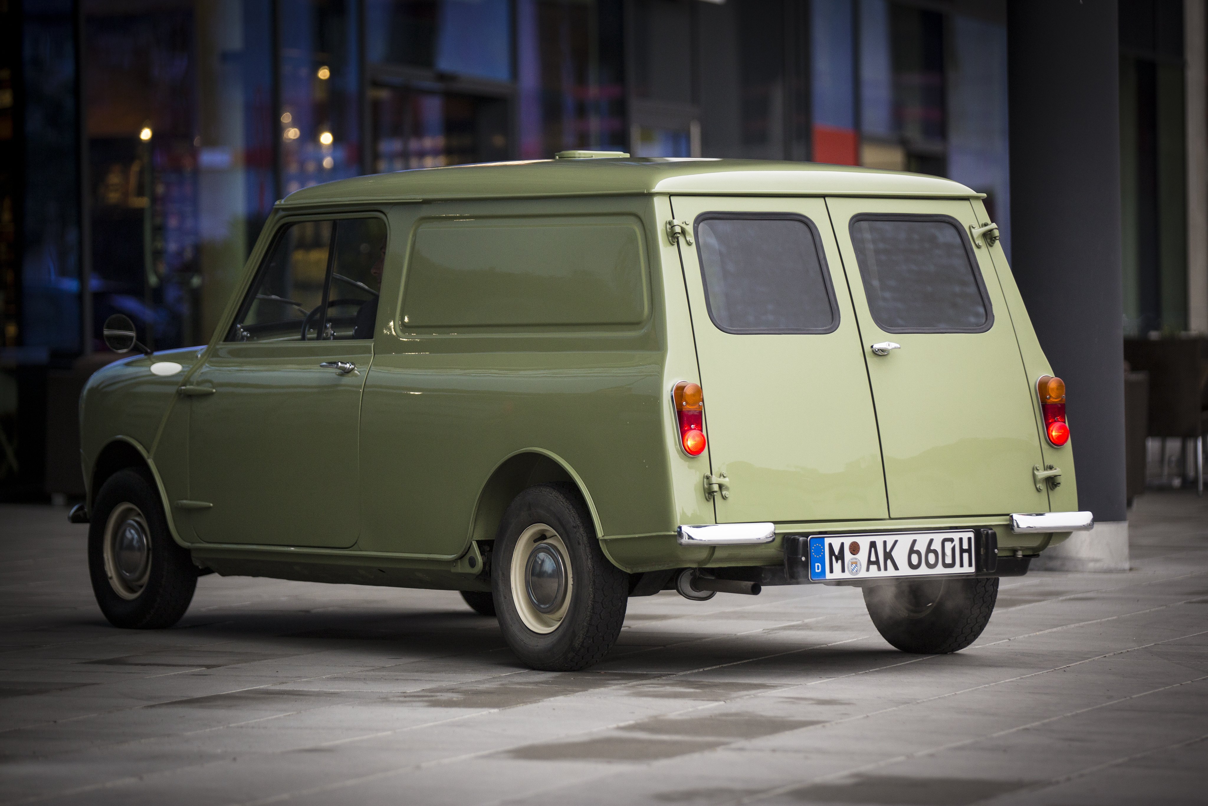 1960, Austin, Mini, Van, Ado15, Classic Wallpaper