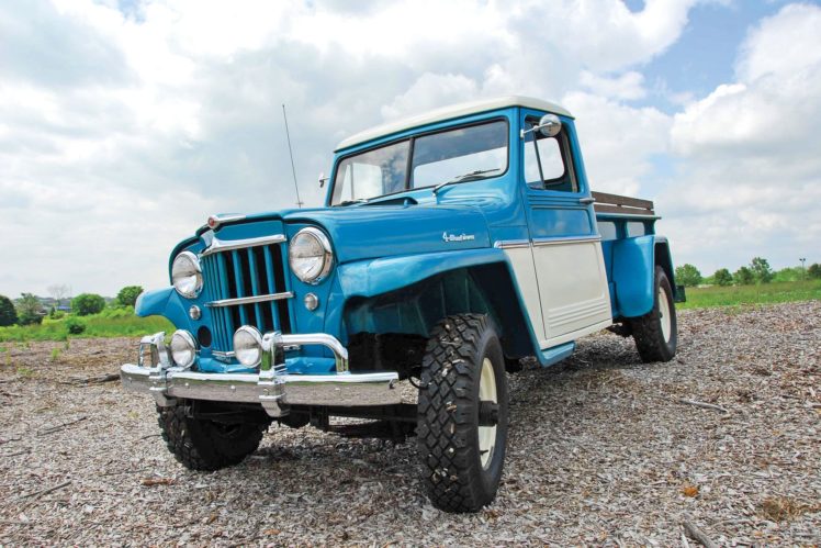 1961, Jeep, Utility, Pickup, Offroad, 4×4, Custom, Truck, Classic HD Wallpaper Desktop Background