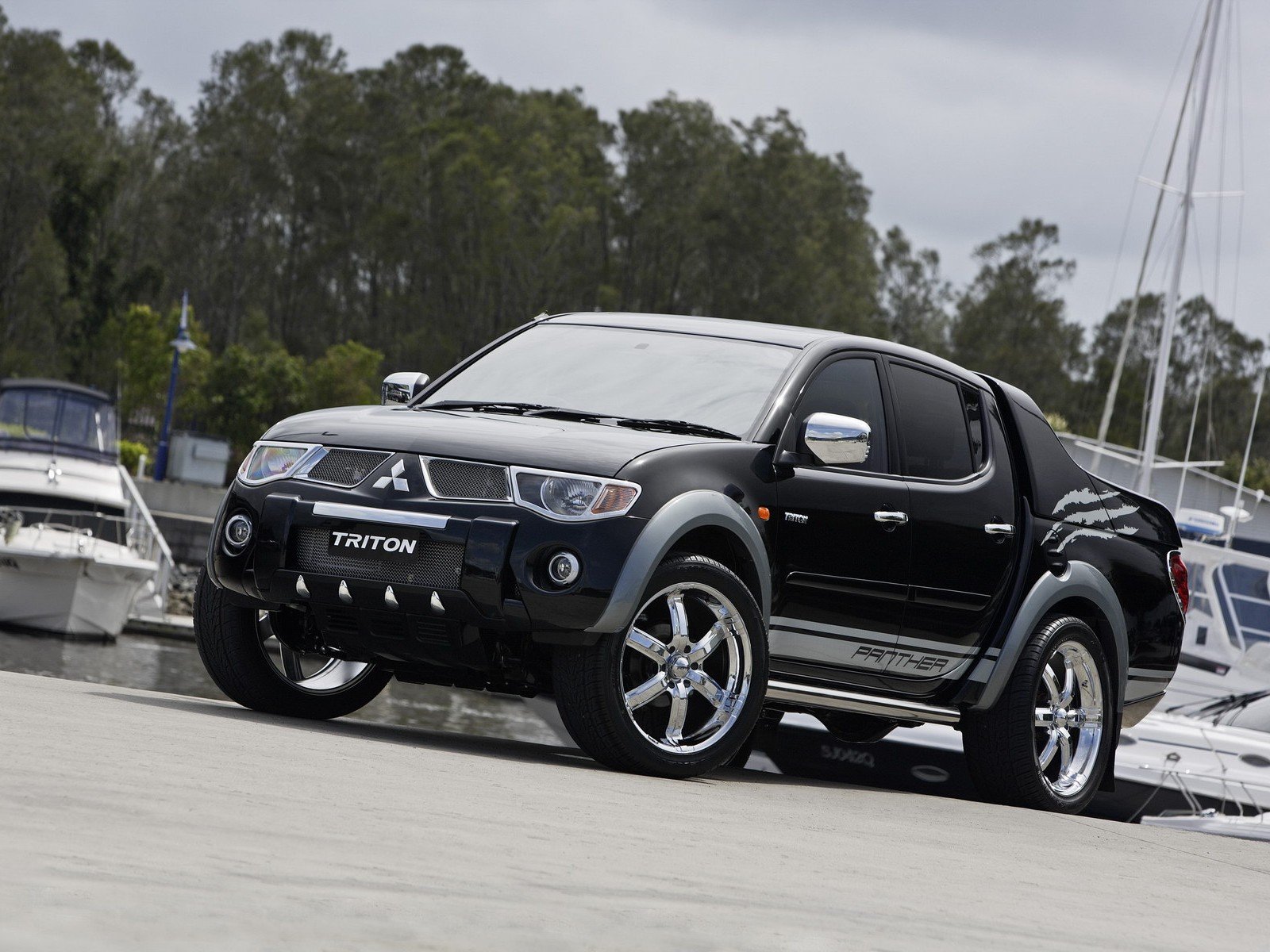 2008, Mitsubishi, Triton, Panther, Concept, Suv Wallpaper