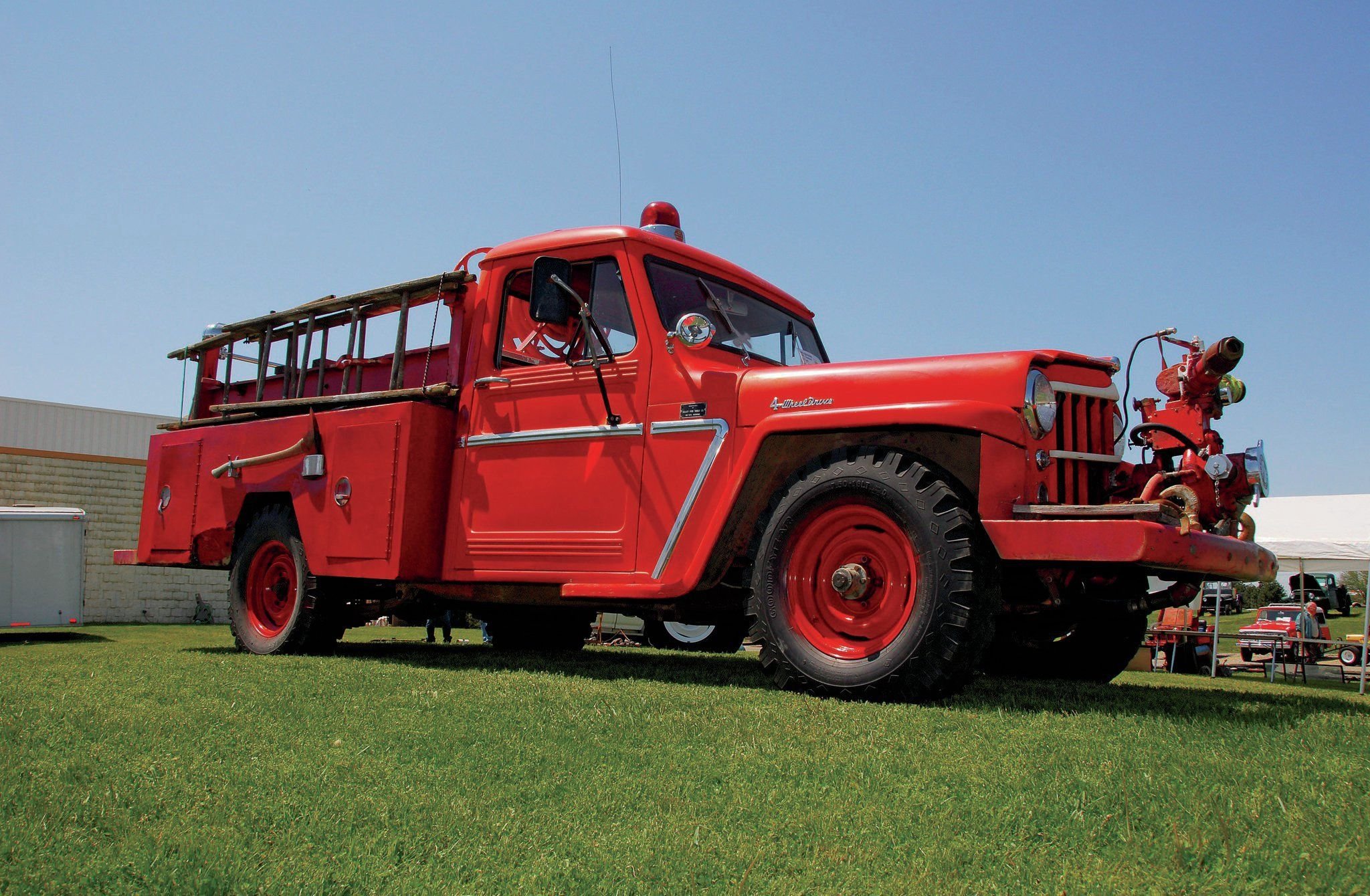 1963, Willys, Firetruck, Offroad, 4x4, Custom, Truck, Emergency