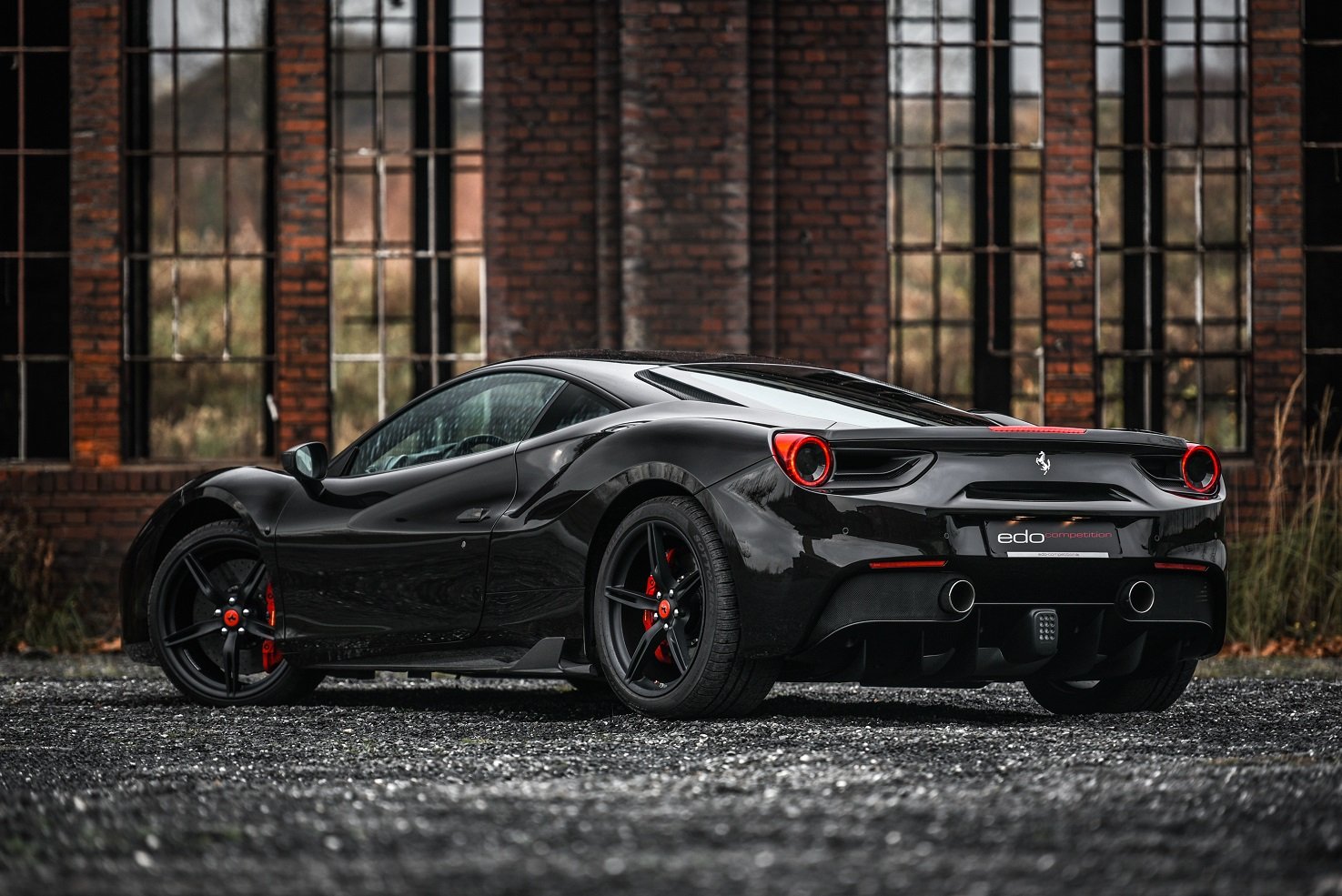 edo, Competition, Ferrari, 488, Gtb, 2015, Cars, Black, Modified Wallpaper