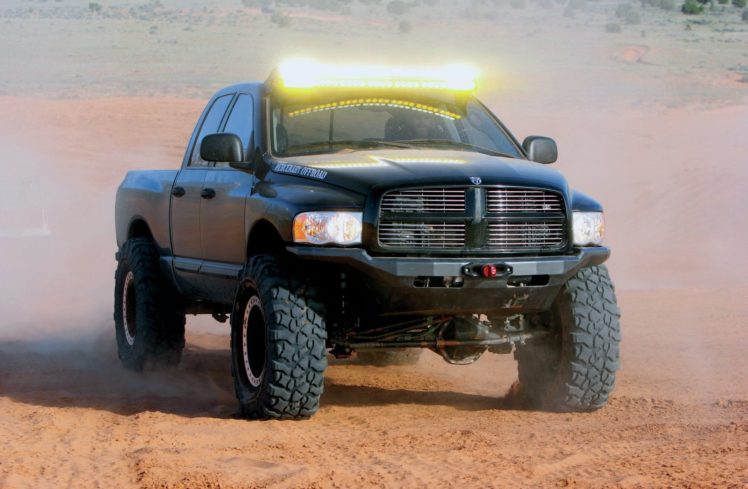 2005, Dodge, Ram, 2500, Quad, Cab, Pickup, Offroad, 4×4, Custom, Truck, Mopar HD Wallpaper Desktop Background