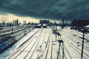 clouds, Snow, Trains, Istanbul