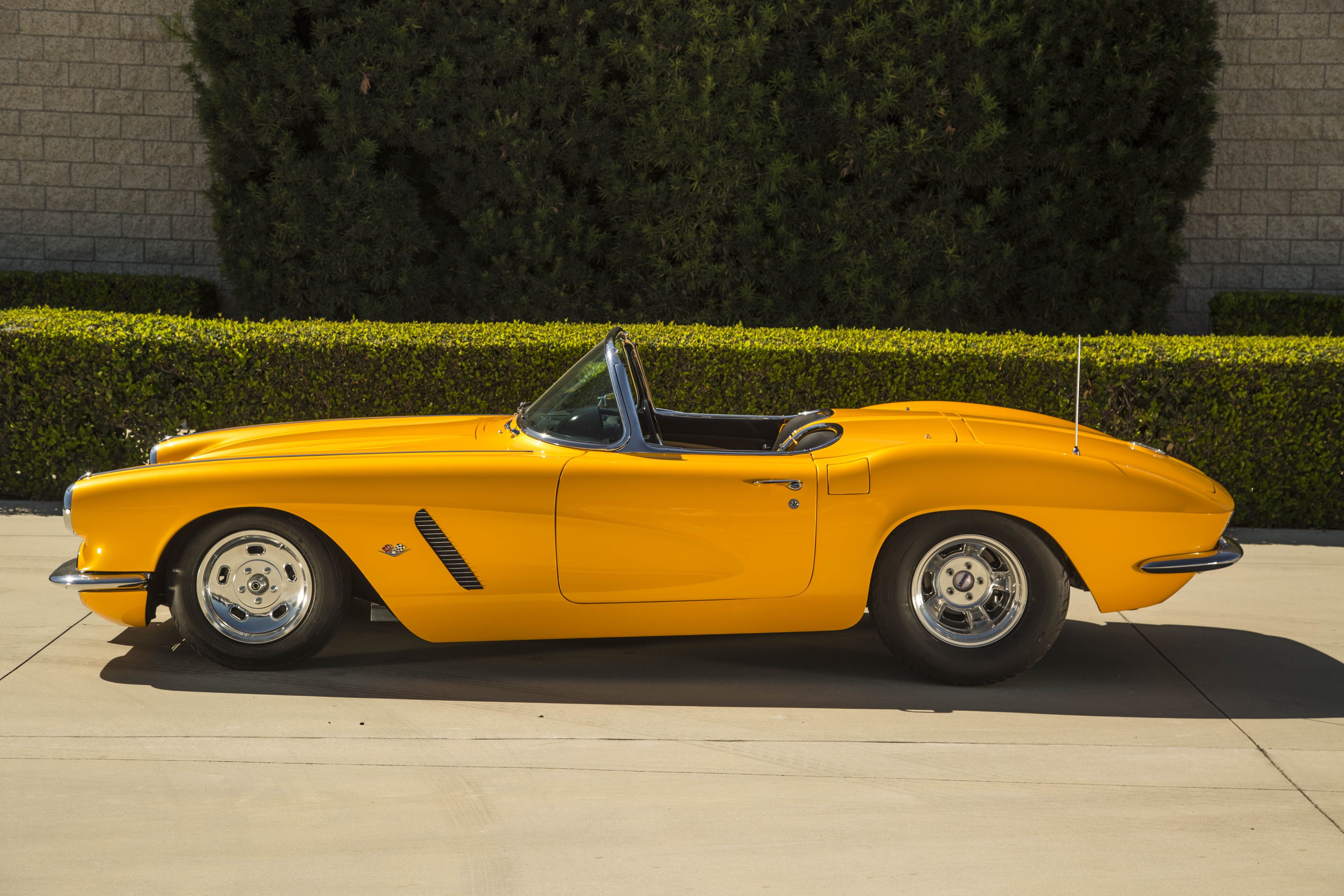 pro, Street, 1962, Chevy, Corvette,  c1 , Cars, Classic, Yellow, Modified Wallpaper