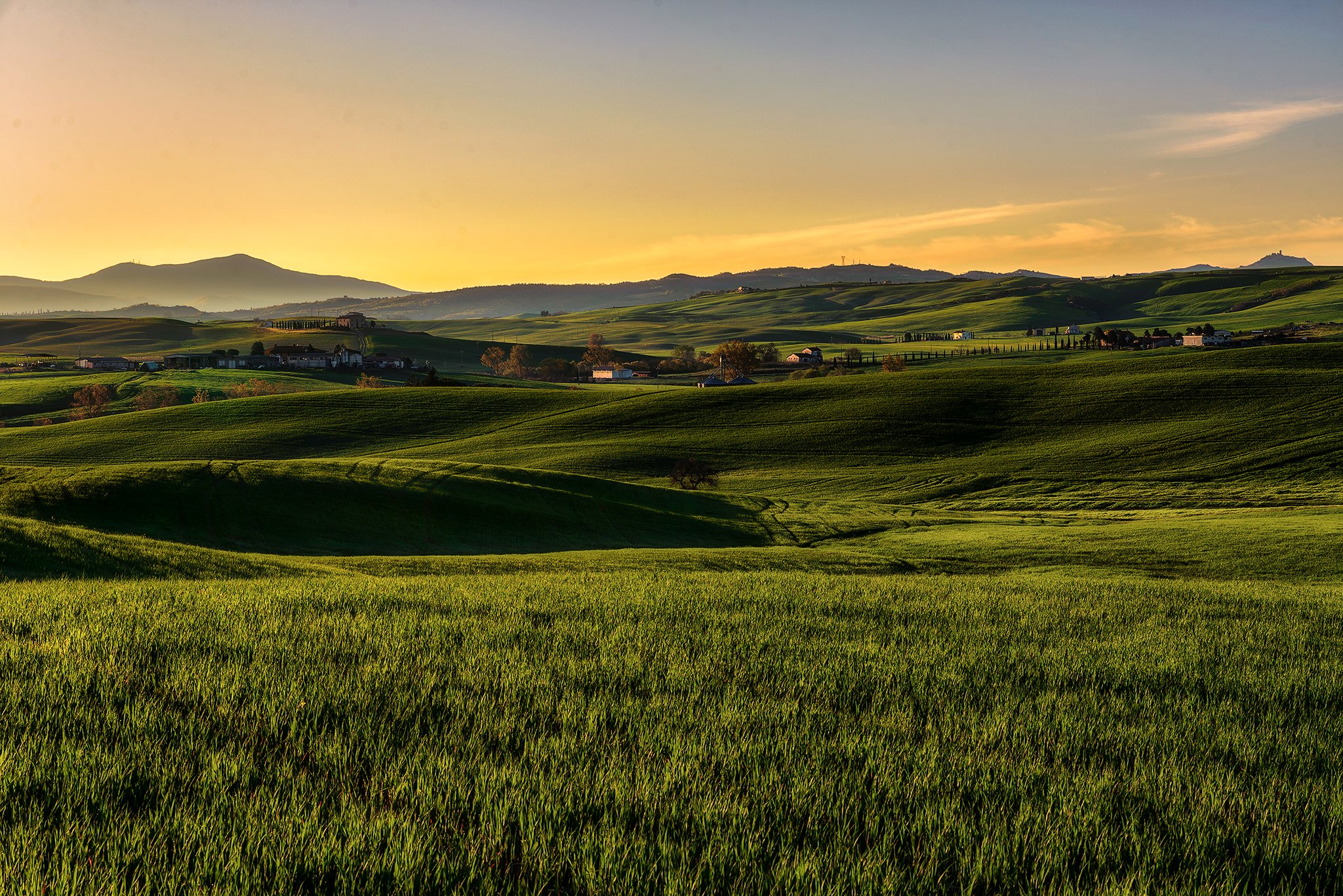 italy, Fields, Grasslands, Tuscany, Nature Wallpaper