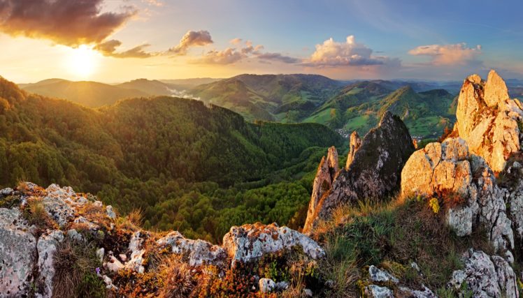 slovakia, Mountains, Sunrises, And, Sunsets, Forests, Scenery HD Wallpaper Desktop Background