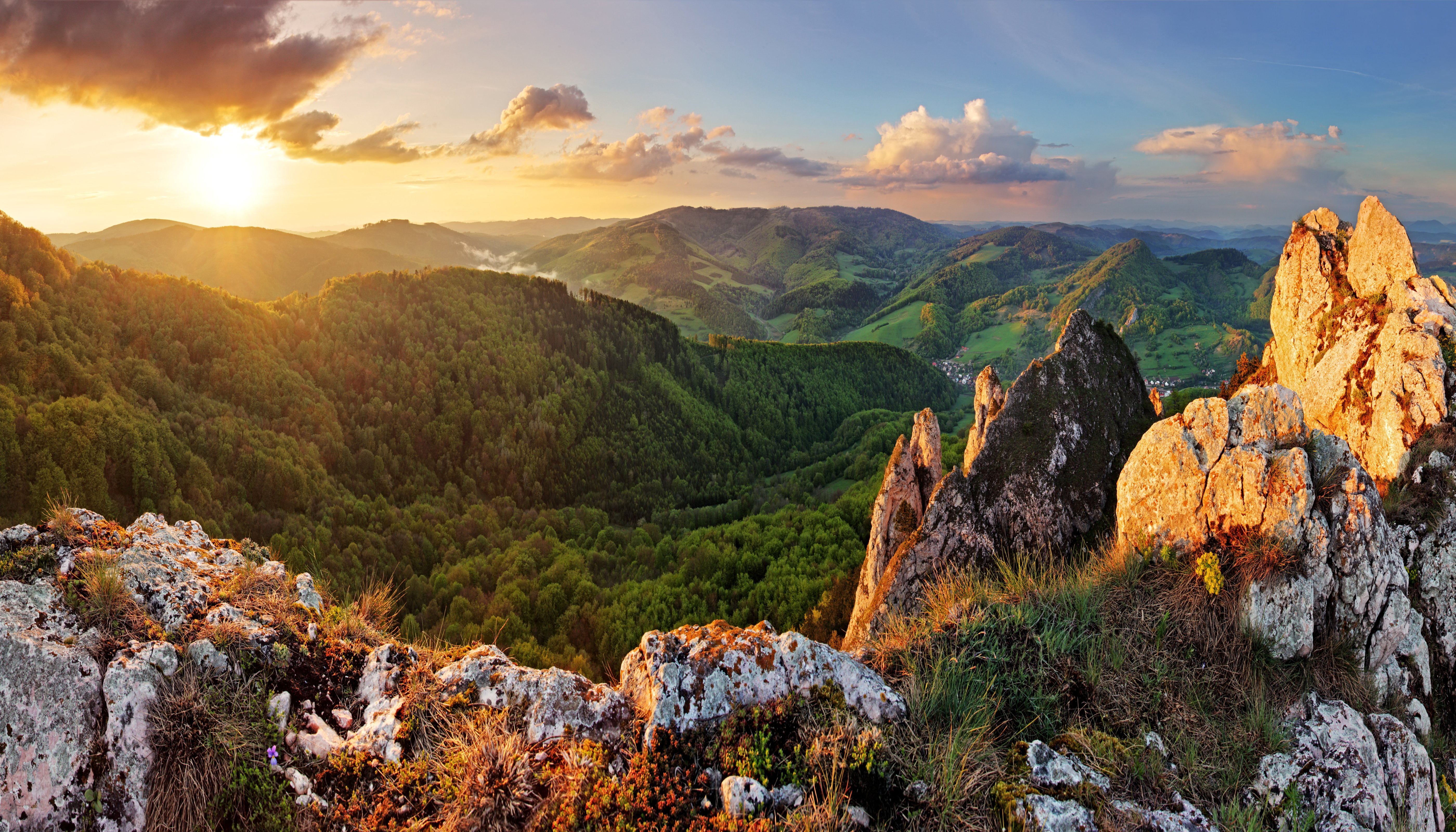 slovakia, Mountains, Sunrises, And, Sunsets, Forests, Scenery Wallpaper