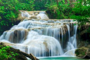 thailand, Parks, Waterfalls, Erawan, Waterfall, Kanchanaburi, Nature
