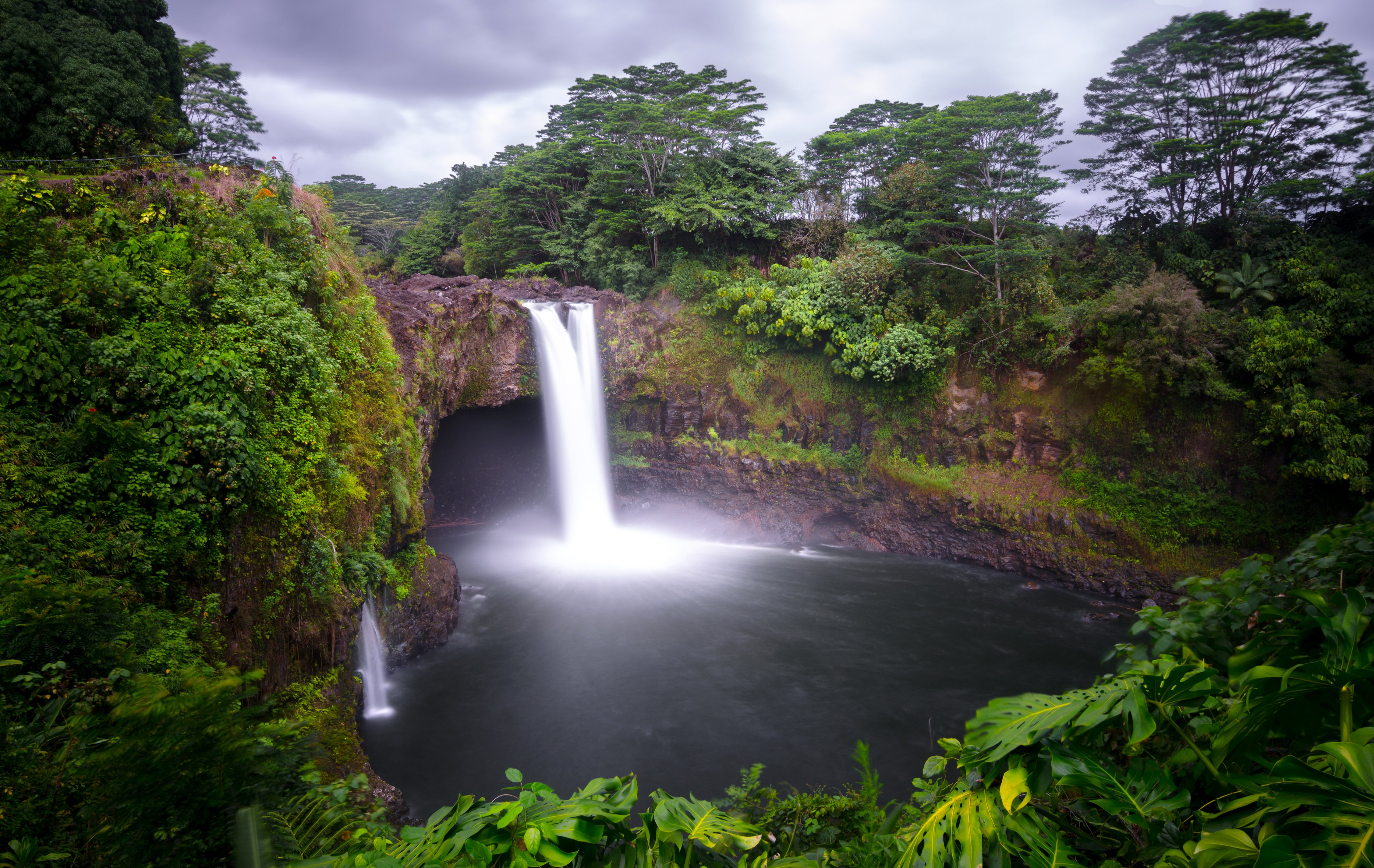 usa, Waterfalls, Hawaii, Trees, Hilo, Nature Wallpapers HD / Desktop