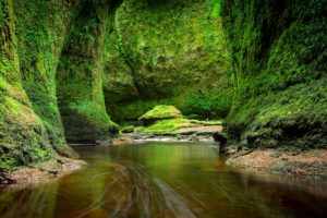scotland, Rivers, Crag, Moss, Craighat, Nature
