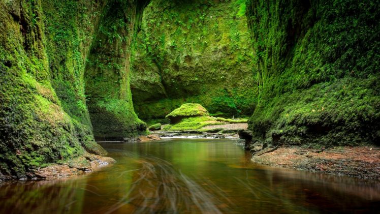 scotland, Rivers, Crag, Moss, Craighat, Nature HD Wallpaper Desktop Background