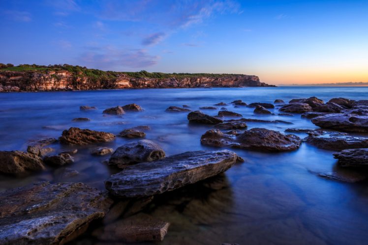 australia, Scenery, Coast, Stones, Sea, Sydney, Nature HD Wallpaper Desktop Background