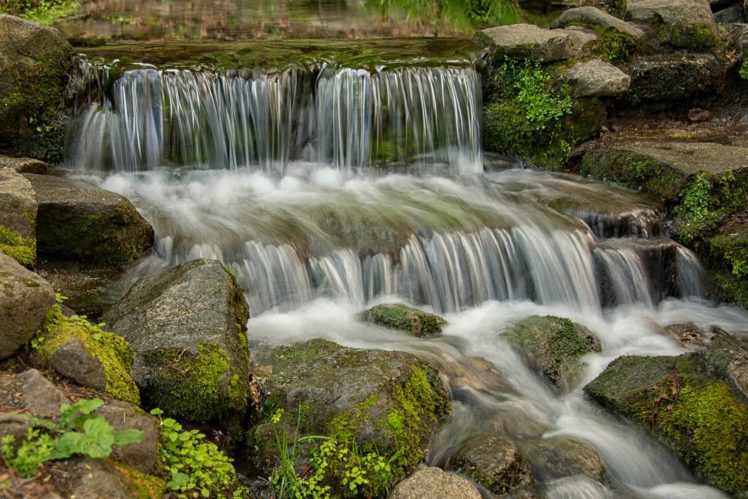 usa, Parks, Waterfalls, Stones, Yosemite, Moss, Nature HD Wallpaper Desktop Background