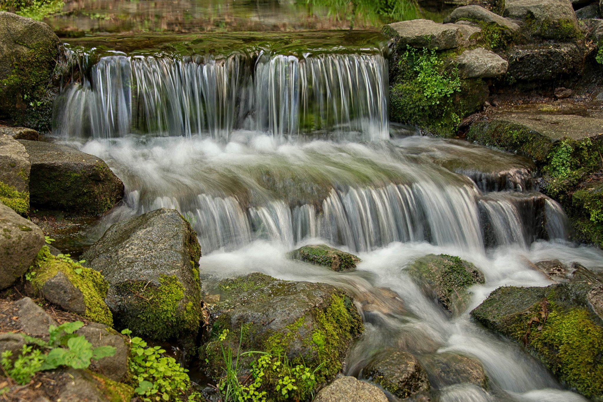 usa, Parks, Waterfalls, Stones, Yosemite, Moss, Nature Wallpaper