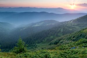 ukraine, Mountains, Sunrises, And, Sunsets, Forests, Carpathians, Nature