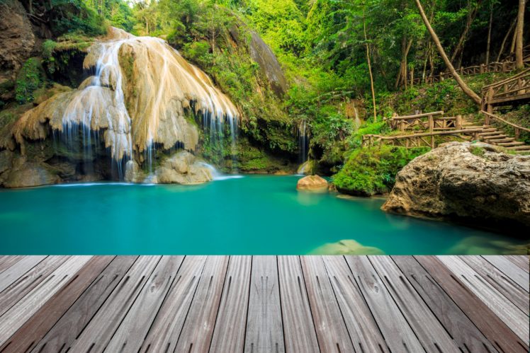 thailand, Tropics, Parks, Waterfalls, Moss, Nature HD Wallpaper Desktop Background