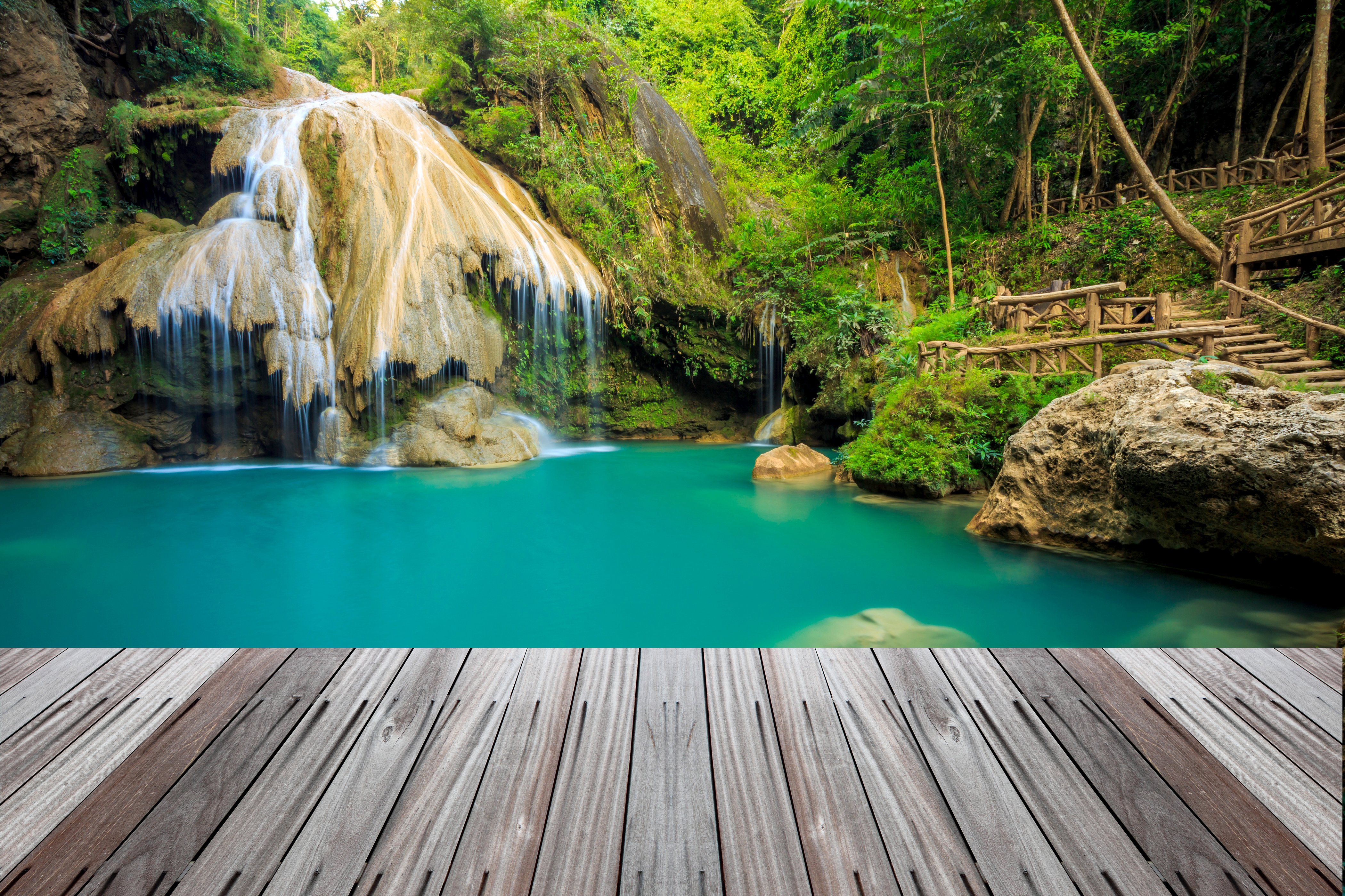 thailand, Tropics, Parks, Waterfalls, Moss, Nature Wallpaper