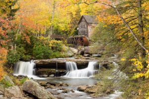 usa, Autumn, Rivers, Waterfalls, Mill, Glade, Creek, Grist, Mill, Babcock, State, Park, West, Virginia