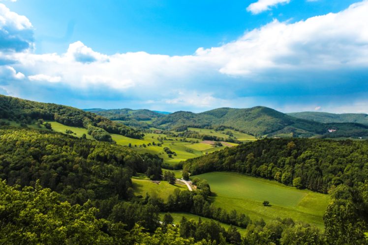 austria, Scenery, Fields, Mountains, Forests, Sky, Maria, Raisenmarkt, Nature HD Wallpaper Desktop Background