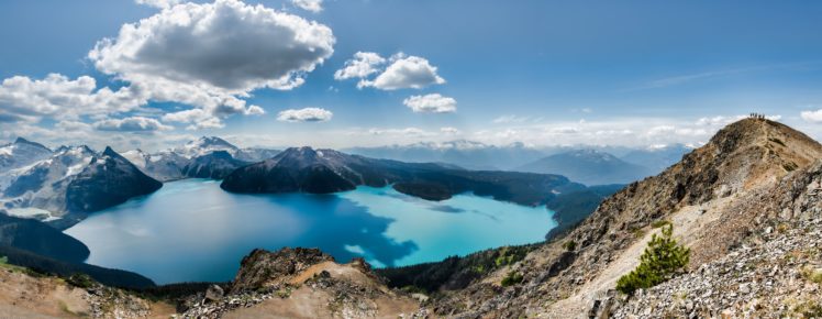 scenery, Mountains, Sky, Canada, Lake, Clouds, Squamish lillooet, British, Columbia, Nature HD Wallpaper Desktop Background