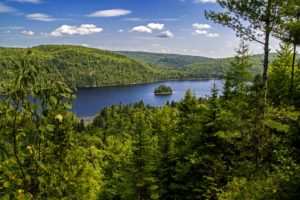 canada, Parks, Forests, Lake, Sky, Scenery, At, Mauricie, Park, Quebec, Nature