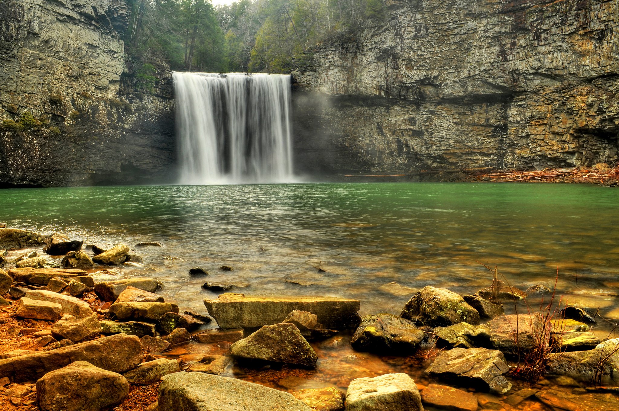 stones, Waterfalls, Rivers, Crag, Nature Wallpaper