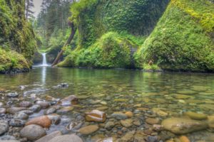 waterfalls, Stones, Rivers, Usa, Punchbowl, Falls, Columbia, River, Gorge, Nature