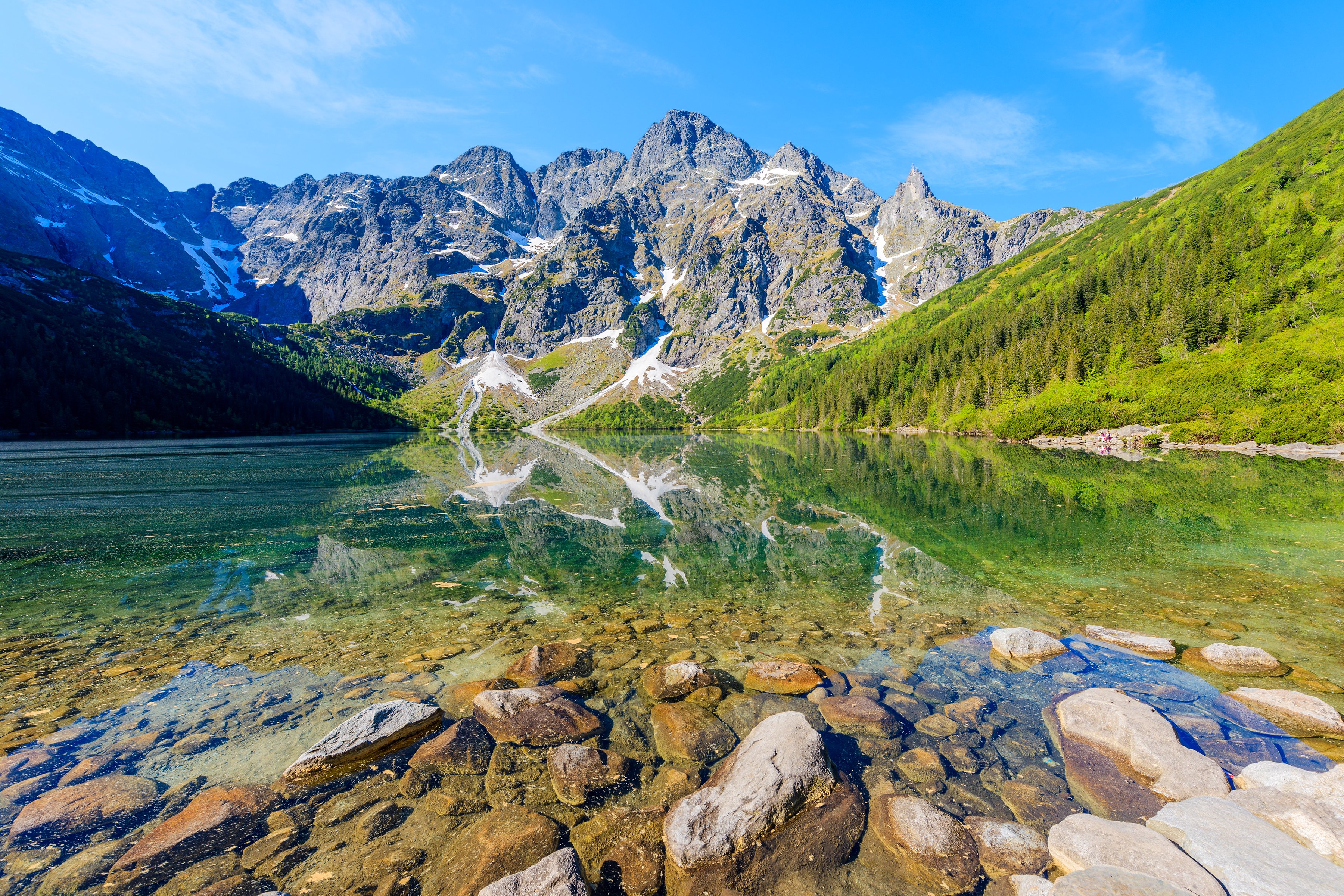 poland, Mountains, Lake, Stones, Scenery, Morskie, Oko, Lake, Tatra, Mountains, Nature Wallpaper