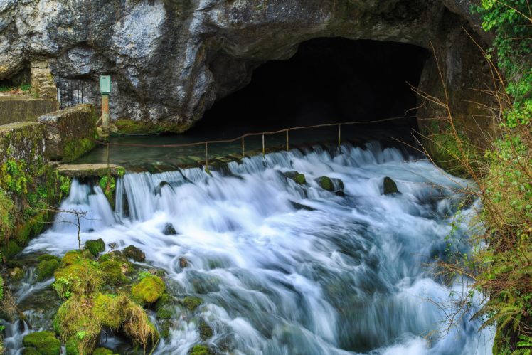 france, Waterfalls, Cave, Moss, La, Fontaine, De, Fontestorbes, Nature HD Wallpaper Desktop Background