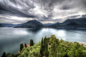 italy, Scenery, Lake, Mountains, Sky, Hdr, Castello, Di, Vezio, Nature