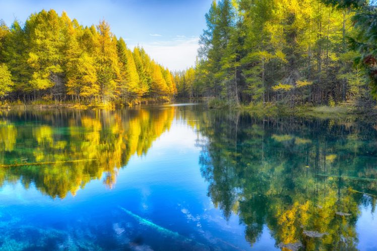 lake, Autumn, Forests, Nature HD Wallpaper Desktop Background