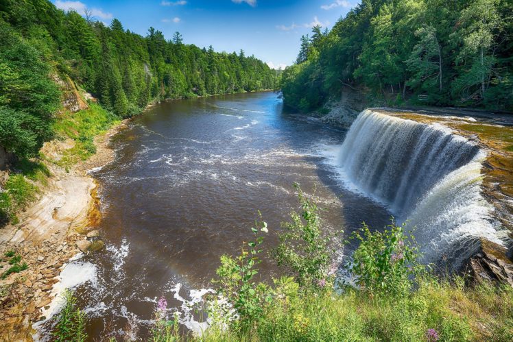 rivers, Waterfalls, Forests, Nature HD Wallpaper Desktop Background