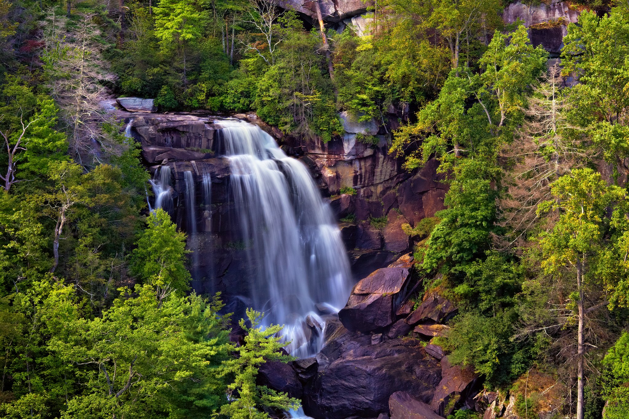 waterfalls, Usa, North, Carolina, Nature Wallpaper