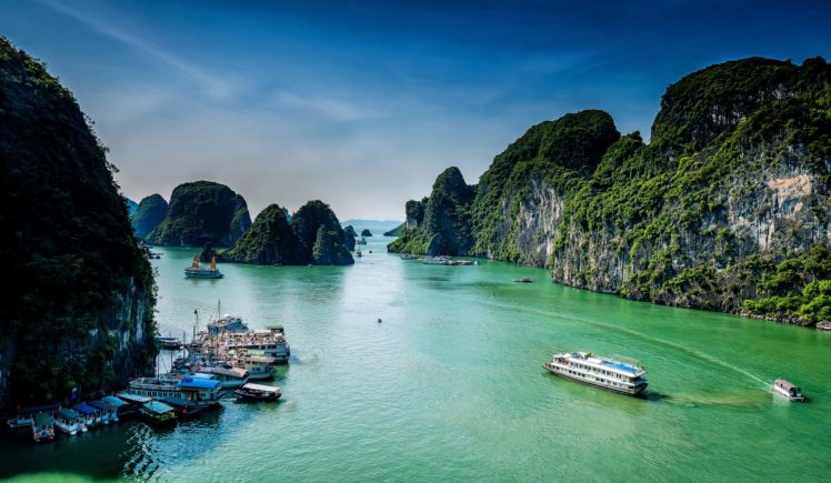 vietnam, Marinas, Ocean, Crag, Ha, Long, Bay, Nature HD Wallpaper Desktop Background