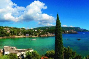 greece, Scenery, Coast, Sea, Clouds, Corfu, Nature