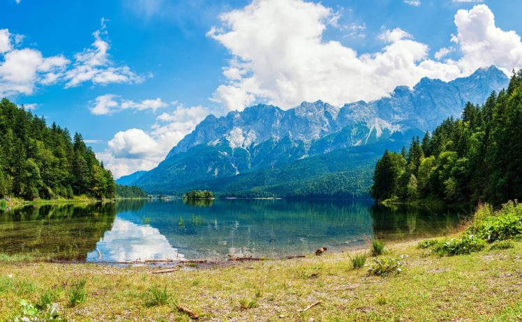 scenery, Lake, Mountains, Forests, Clouds, Nature Wallpapers HD ...