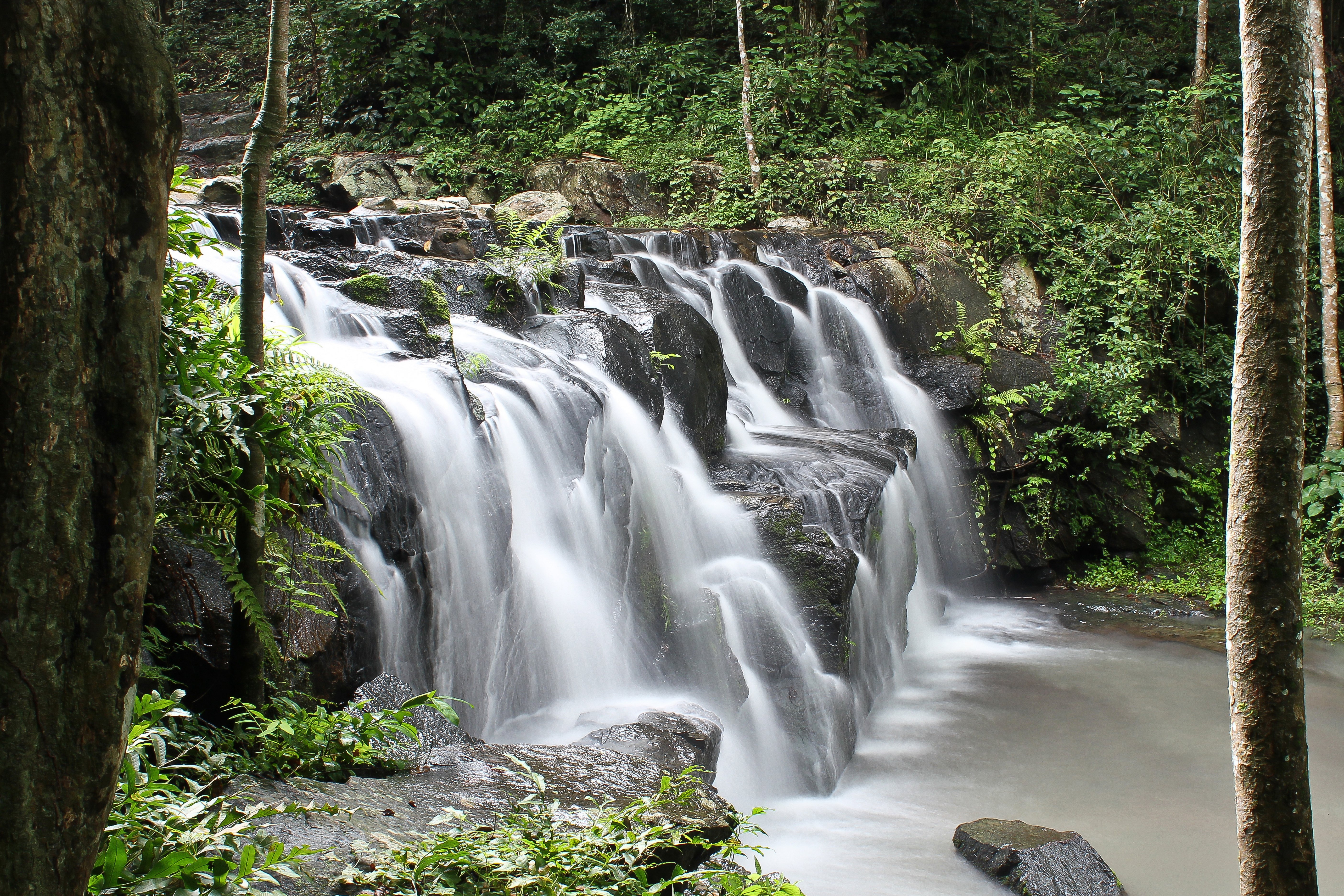 thailand, Parks, Waterfalls, Namtok, Samlan, National, Park, Saraburi, Nature Wallpaper
