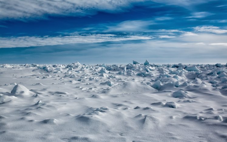 norway, Sky, Snow, Svalbard, Nature HD Wallpaper Desktop Background