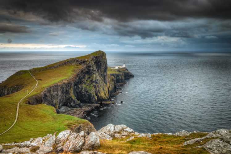 coast, Scotland, Crag, Nature HD Wallpaper Desktop Background